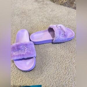Puma lavender slides